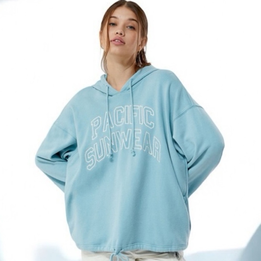 PacSun Pacific Sunwear Oversized Hoodie Light Blue Size Small
